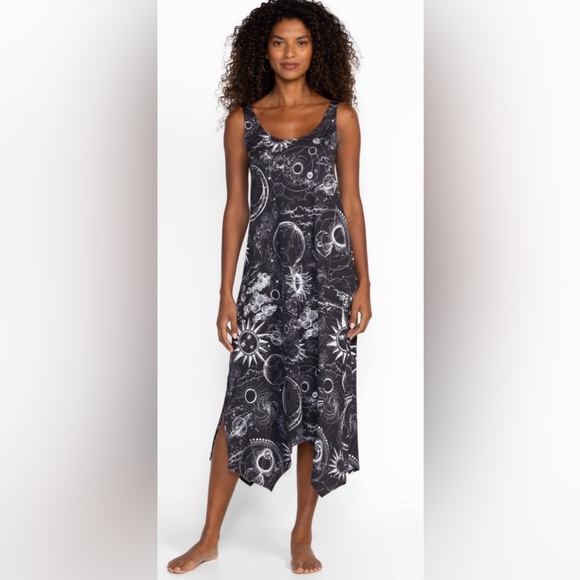 Johnny Was Other - JOHNNY WAS Cotton/Modal THE TANK SLEEP DRESS in Mina Celestial Print Size Large